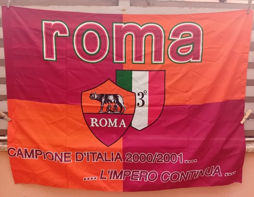 Bandiera roma campione - as,
