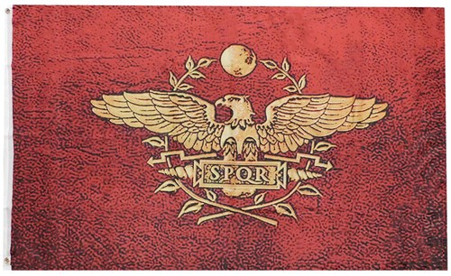 Bandiera impero romano spqr - bandiera,