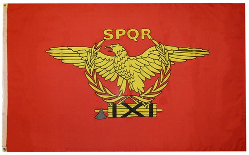 Bandiera impero romano spqr - impero,