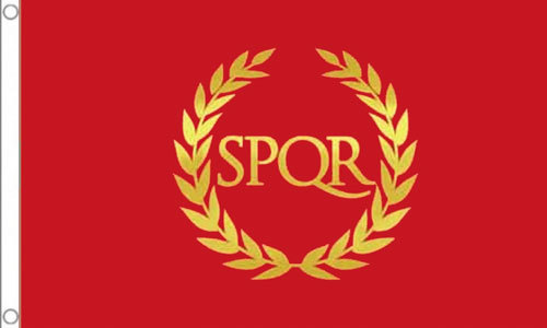 Roman empire flag 3 spqr - empire,