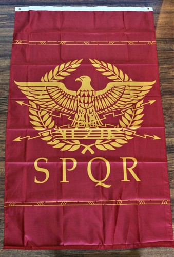 Spqr bandiera sacro - spqr,